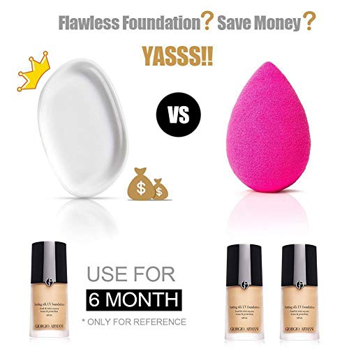 Silicone Makeup Sponge Washable Premium Quality Gel Foundation Makeup and Puff - Image 2