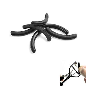 Leline's Eyelash Curler Refill Pads 6pcs Rubber Replacement Black