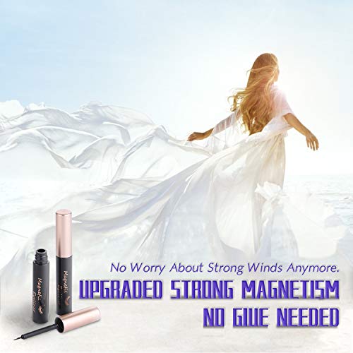 Magnetic Eyelashes with Eyeliner Kit, 10 Pairs Natural Look, Reusable, Strong Magnetism - Image 3