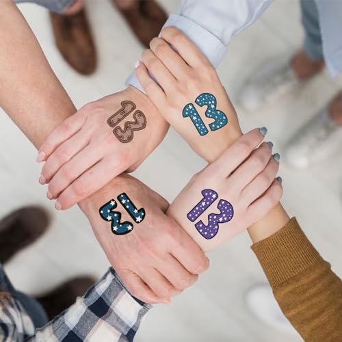 Number 13 Swiftie Fans Tattoos Set 2 Music Festival Accessory - Image 5