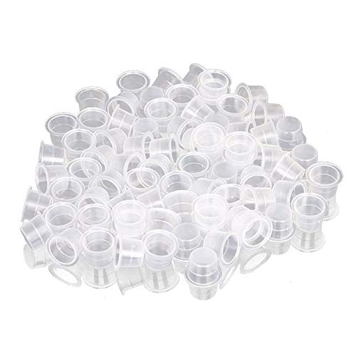 Wormhole Tattoo Ink Cap Cups - Plastic Microblading Pigment Accessories
