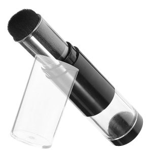 Beaupretty Foundation Brushes Retractable Blush Brush with Refillable Loose Powder Jars 11x2.4cm