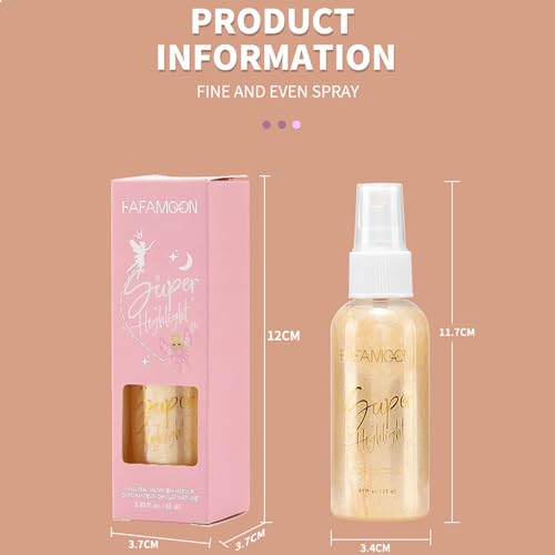 3PCS Body Glitter Spray, for Face Hair Body Glitter, Shimmer Sparkle Powder Makeup Spray for Prom, Festival Rave & Party RoseFlower - Image 5