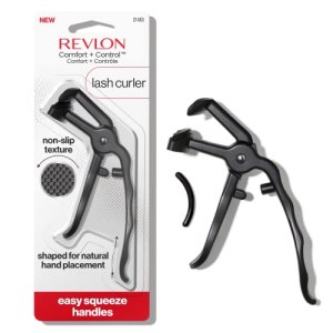 Comfort + Control Eyelash Curler, Non-Slip Texture, Open-Mechanism