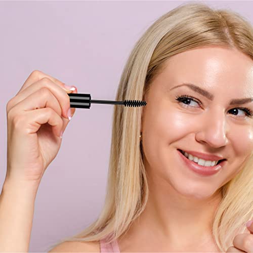 Dokpav 5Pcs Reusable Empty Mascara Tube Set, 10ml Capacity, Black Color - Image 3