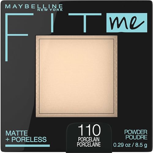 Maybelline New York Pressed Face Powder, 110 Porcelain, 8.5g
