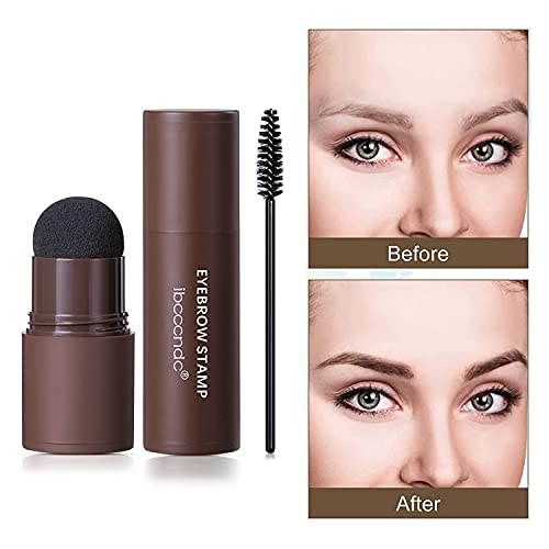Waterproof Eyebrow Stamp Kit Dark Brown 10 Stencils - Image 4