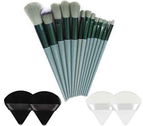 Professional 17-Piece Makeup Brushes Set, High-Quality Fiber Material