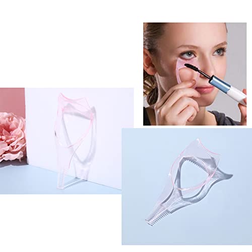 3PCS 3 in 1 Mascara Tool Plastic Makeup Eyelash Shield Applicator Guide with Eyelash Comb Brush Guard - Image 5