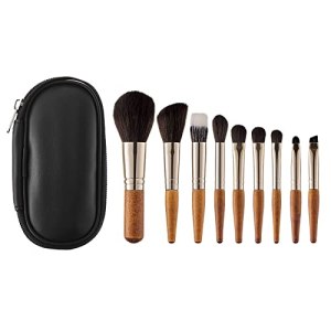 Lopsity 9PCS Makeup Brush Set Professional Travel Small Makeup Brushes with Bag