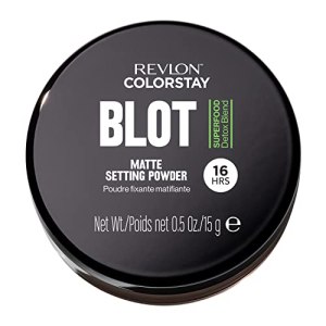 Revlon ColorStay Blot Face Powder, Mattifying Setting Powder, Absorb Sebum, Blurs Imperfections, 0.5 oz/15g