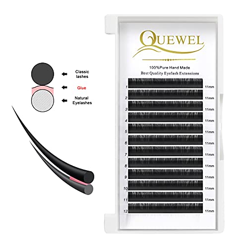 QUEWEL Lash Extension Kit, Clusters Bond & Seal, Applicator Tool, Glue Remover, Natural Look (FDD-H01-kit) - Image 30