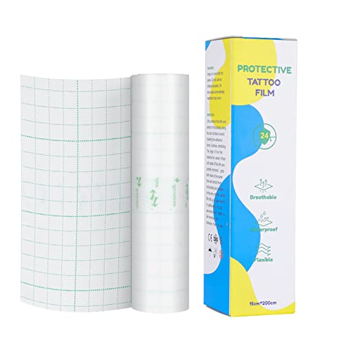 Solong Tattoo Aftercare Bandage Waterproof Second Skin Roll 6"x 2.2Yard Breathable Transparent TA630