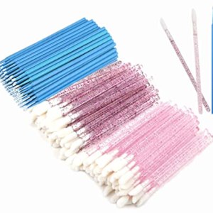 Premium Glitter Crystal Handle Lip Brushes and Eyebrow Spoolie Suit