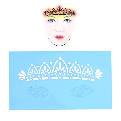 7pcs Face Paint Stencils, Reusable Body Painting Templates, Butterfly & Flower Prints - Image 5