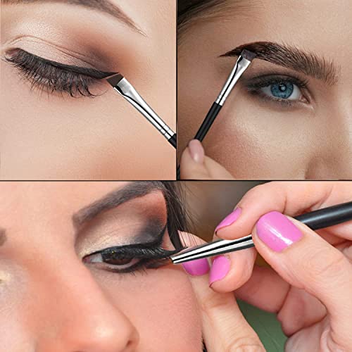 Fine Angled Eyeliner Brush, JASSINS Ultra thin Precision Eye Liner Makeup Brushes Set, Synthetic Bristles (3 Pcs) - Image 3