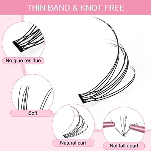 Lash Extension Kit 280Pcs Individual Lashes with Various Styles for DIY - Image 85