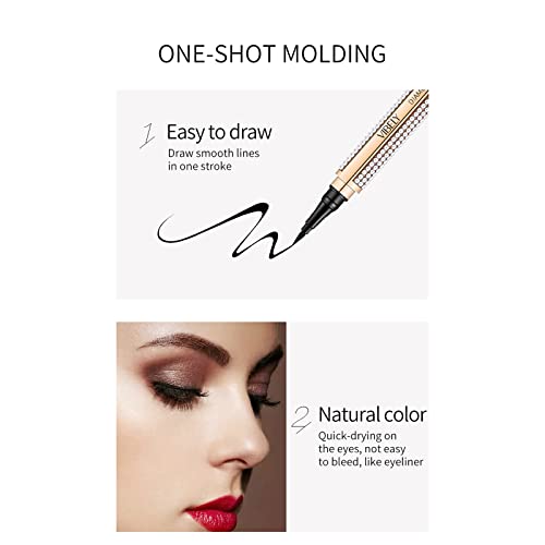 Joyeee 4D Silk Fiber Mascara & Liquid Eyeliner Set, Waterproof, Long-Lasting, Smudge-Proof, Black, Easy to Use - Image 9