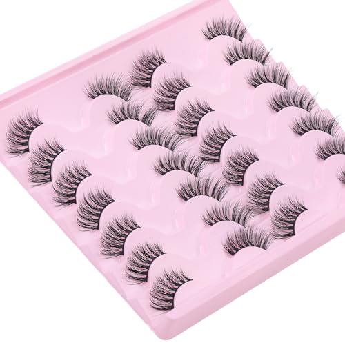 EMEDA 10 Pairs 3D False Eyelashes Natural Look Lightweight Reusable - Image 45