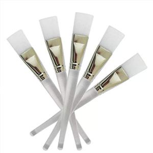 BNP Facial Mask Application Brushes (Pack of 5) - Reusable Washable Soft Synthetic
