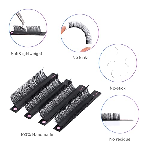 Lash Extensions 0.20CC-Mix8-15mm Matte Black Individual Eyelashes - Image 2