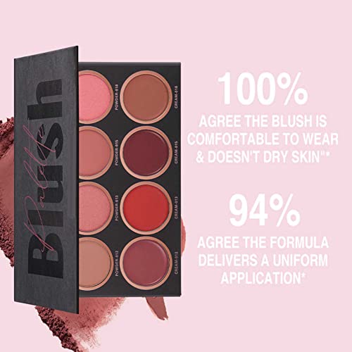 8 Shades Blush Palette, Contour Highlight Matte Blush Powder - Image 5