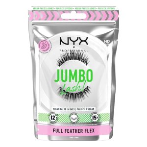 Jumbo Lash! Vegan False Lashes, Reusable - FULL FEATHER FLEX NYX PROFESSIONAL MAKEUP