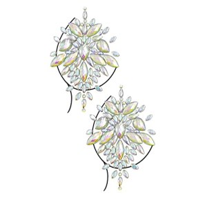 Happyyami Glow in The Dark Body Gems Nipple Breast Pasties Temporary Sticker