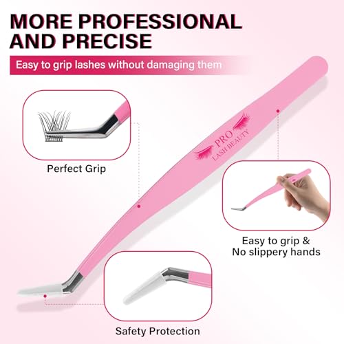 Lash Extension Kit 280Pcs Individual Lashes with Various Styles for DIY - Image 56