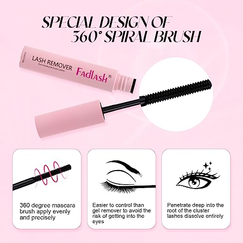 FADLASH Cluster Lash Glue Remover 5 ML for Cluster Individual Lashes - Image 62