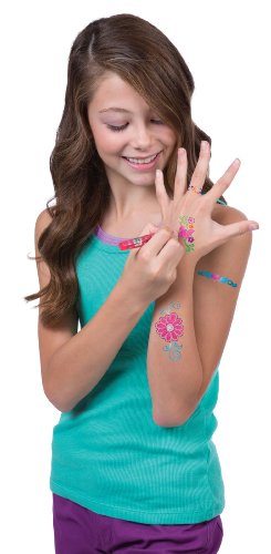 ALEX Spa Sketch and Sparkle Tattoo Pens Activity Set with Stencils - Image 2