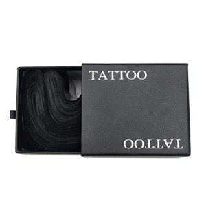 Plastic Black Clip Cord Sleeves, 100PCS, Tattoo Supply (Black) JinYan 2x24 Inch