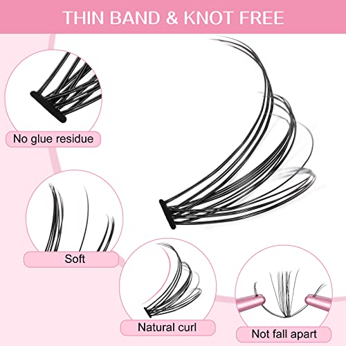 Lash Extension Kit 280Pcs Individual Lashes with Various Styles for DIY - Image 5