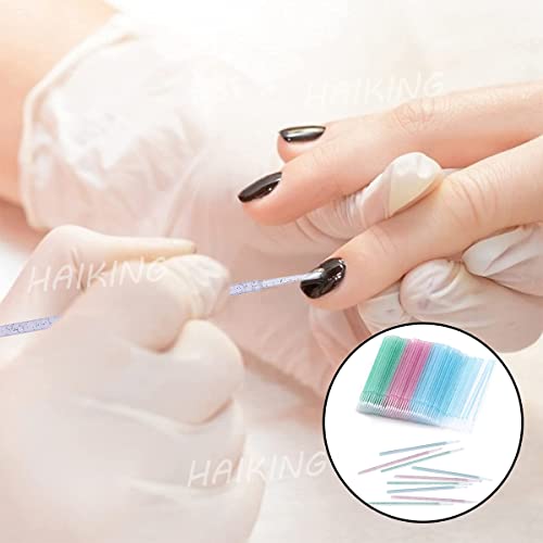 Disposable Crystal Eyelash Swabs, 100 Pcs Multicolor Lash Micro Brush - Image 2