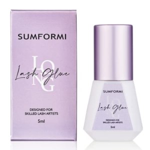 SUMFORMI Lash Glue for Eyelash Extension 6-8 Weeks Retention 0.17fl.oz Black Adhesive