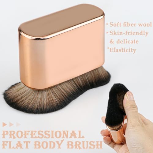 UPIQNG Self Tan Brush Large Size Face Body Brush Kabuki Brush Cream Applicator Blending Brush - Image 2