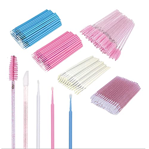 Mascara Wands Disposable Lip Brush and Eyebrow Spoolie Brush