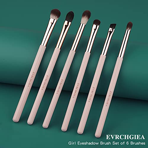 Eye Makeup Brush Set, 6 Pcs, Vegan, Professional Blending, Soft Hairs, Wood Handle, Special Gift - Image 3