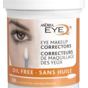 Andrea Eye Q's Eye Makeup Corrector Sticks, 50 Count, Oil-Free, Fragrance-Free