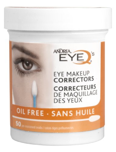 Andrea Eye Q's Eye Makeup Corrector Sticks, 50 Count, Oil-Free, Fragrance-Free