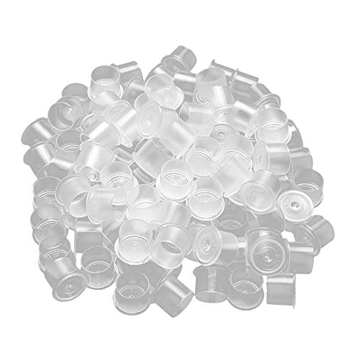 Tattoo Ink Caps-ATOMUS 100pcs Tattoo Ink Cups with Base, 16 Large Size