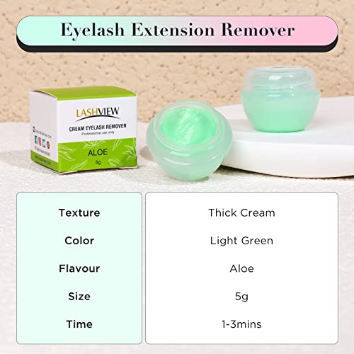 LASHVIEW Eyelash Extension Remover Cream, LILY Flavor, Low Irritation, 5g, 0.17 Ounce - Image 6