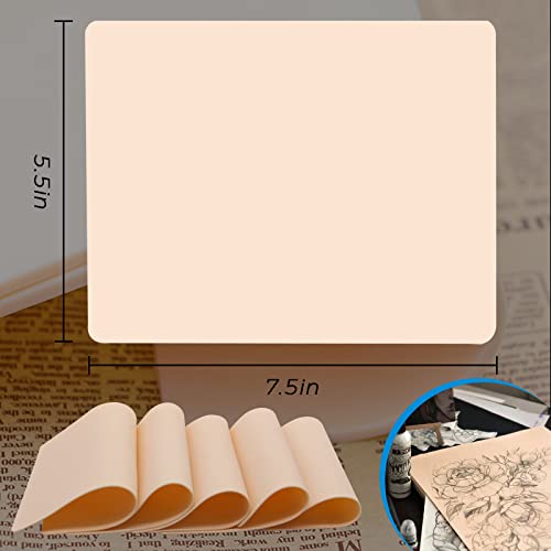 Tattoo Practice Skin Combofix 7.4x5.6" Silicone Double Sides Microblading Eyebrow Tattoo Kit Supplies Beginner & Experienced - Image 2