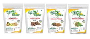Complete Hair Care Combo Pack - Amla, Bhringraj, Shikakai, Aritha Powders 100G