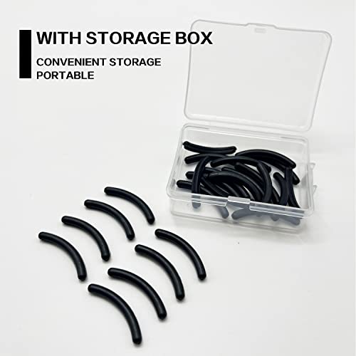 JIRFZUY 30 PCS Black Eyelash Curler Refills Pads Silicone Replacement - Image 3