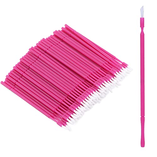 Dental Micro Brush 100pcs Ultrafine Applicator Eyelash Q Tips Cotton Swabs for Mascara and Personal Care