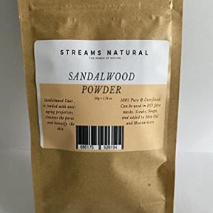 100% Pure Sandalwood Powder-50g by Streams Natural