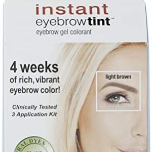 Godefroy Light Brown Eyebrow Color, 12-Weeks Lasting, 3-Applications, 0.18oz