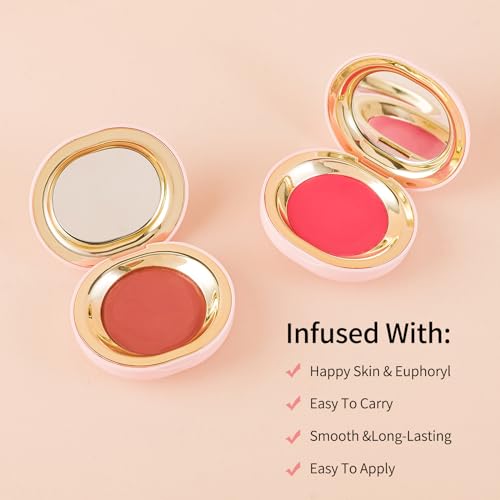 Waterproof Multi Blush Cream 2 in 1 with Mirror Nearly Neutral Newvenper 5.00 g - Image 2