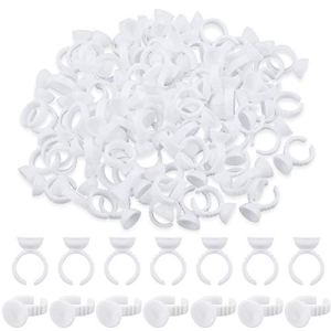 Disposable Eyelash Glue Holder Rings, Extension Accessories, Adhesive Pigment